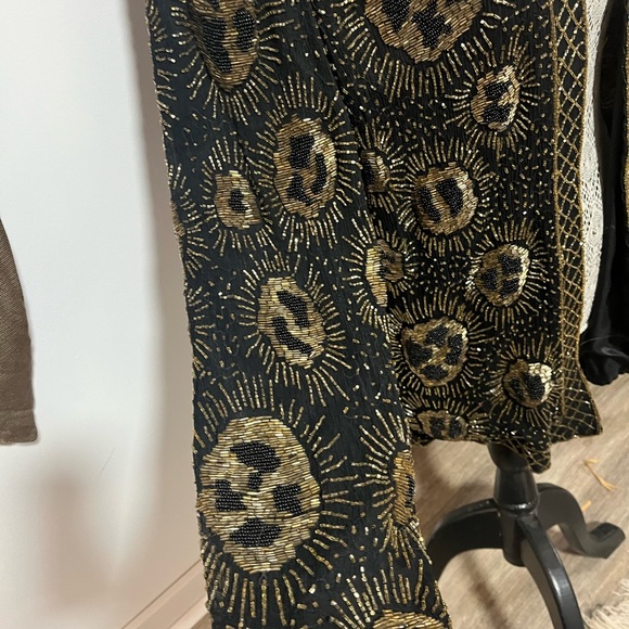 Vintage gold beaded blazer - Picture 4 of 5